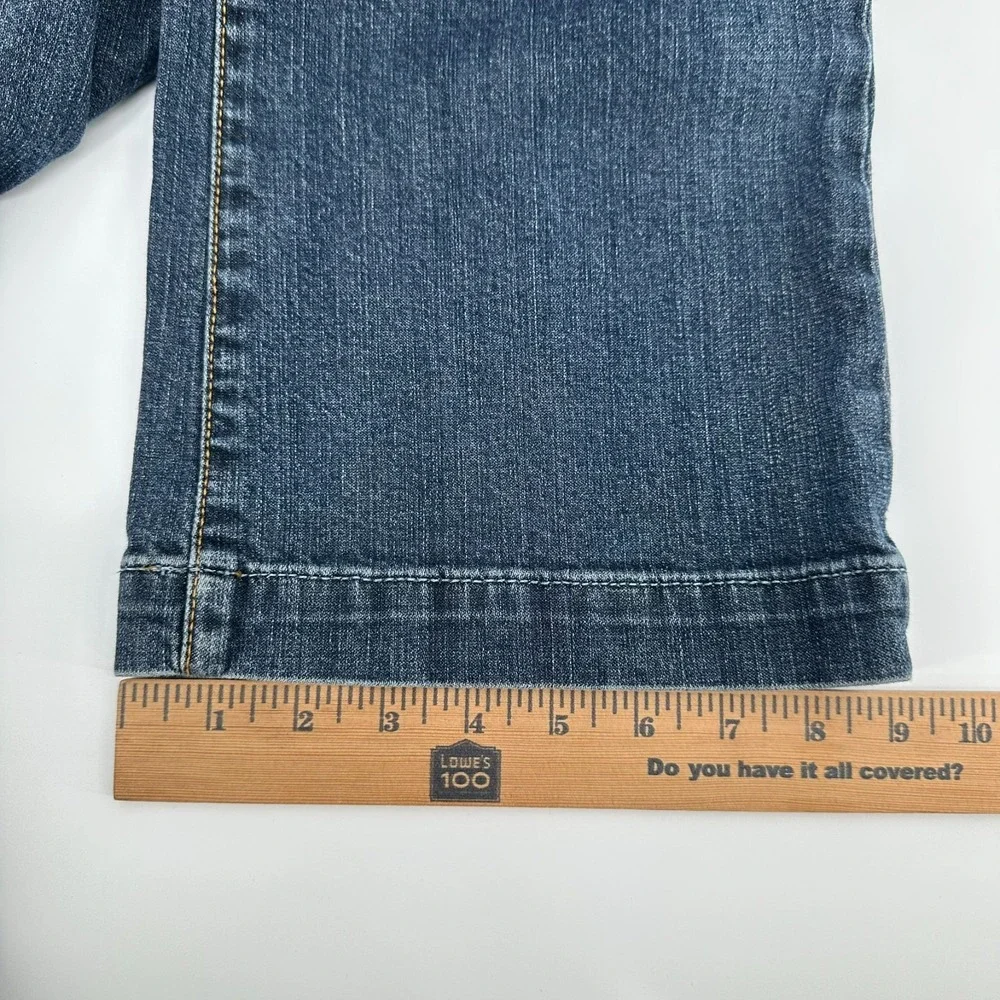 GAP Jeans Womens 10 Long Blue Denim Long & Lean Bootcut Leg Stretch Outdoor